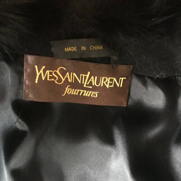 Yve Saint Laurent Vintage cashmere/wool fur coat (preowned) - Picture 6 of 13